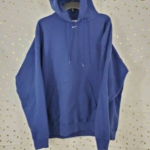 VTG Nike Hoodie Hooded Swearshirt Blue Mens XXL